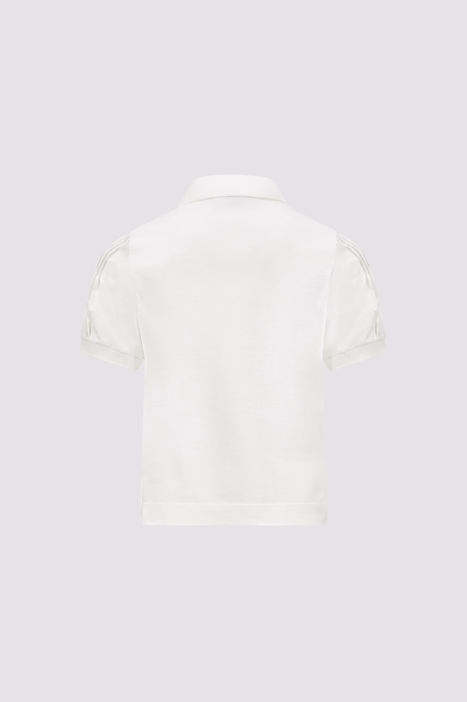 Cotton Piquet Polo Shirt Girl White Moncler 2